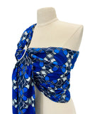 Blue Baby Carrier- Ring Sling African Print