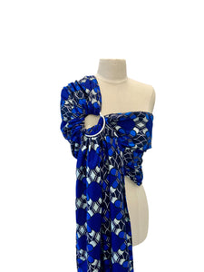 Blue Baby Carrier- Ring Sling African Print