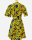 African Print Wrap Dress