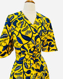 African Print Wrap Dress