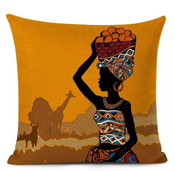 Ethnic Women Cushion Covers